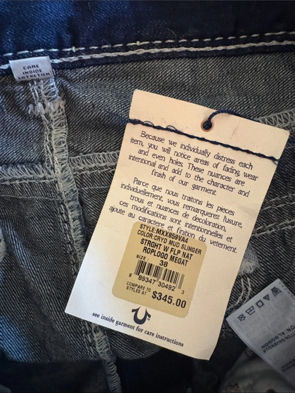 True Religion Mudslinger Straight Jean